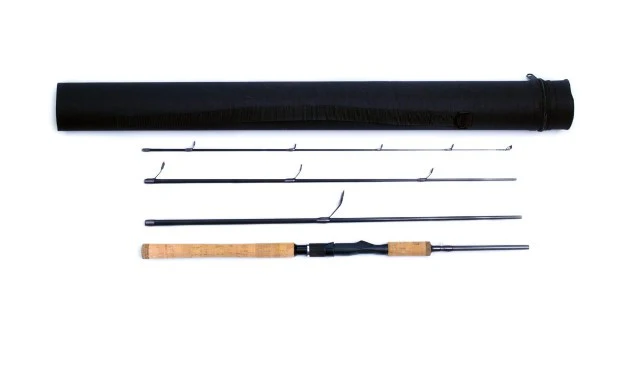 Summit Rods seven foot ten inch Big Game Twitching spinning rod, Saltwater on the Fly.