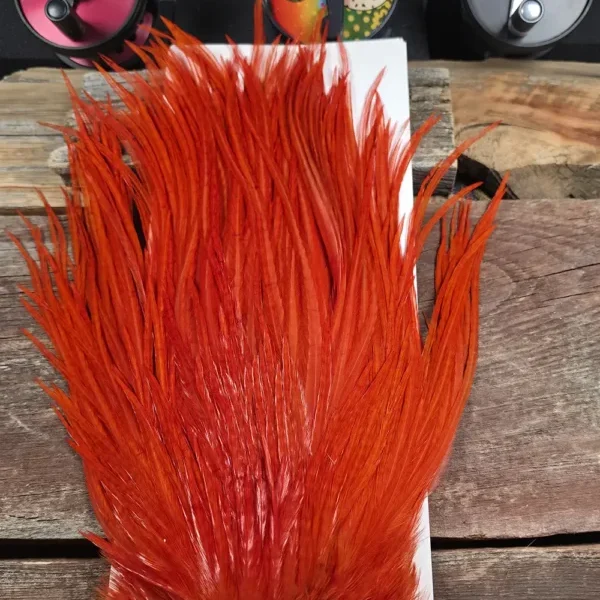 Hot Orange Bomber Saddle