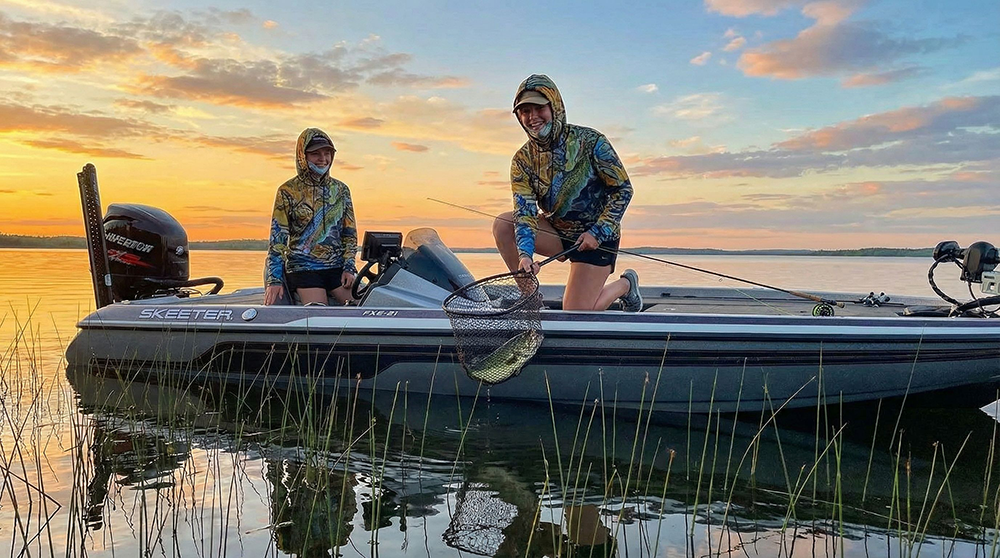 Bass on Lake Gogebic in Michigan, Saltwater on the fly.