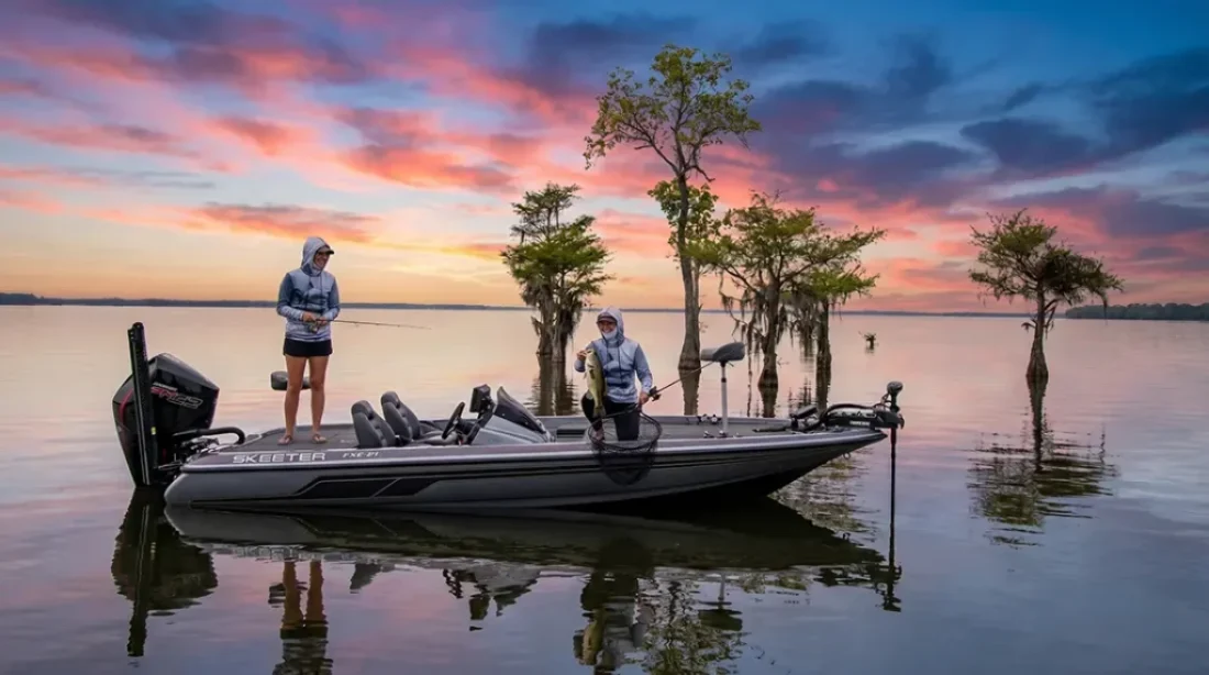 Guide to conventional fishing on South Carolina's Santee Cooper Lakes — largemouth bass, striped bass, catfish, crappie, shellcracker, and more. Species-by-species tactics, seasonal tips, and guide resources for Lake Marion and Lake Moultrie.