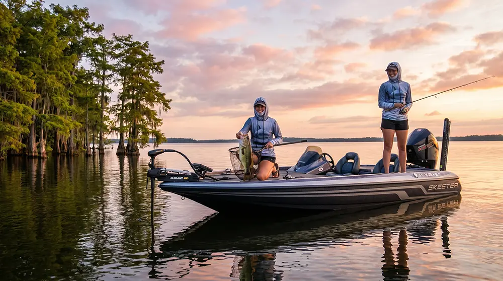 Fishing on Santee Cooper Lakes, Saltwater on the fly.