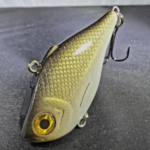 Gold Shiner 60mm Lipless Crankbait delivers warm-toned flash that mimics golden shiners and shad in fall conditions — a proven strike trigger for bass, pike, and walleye., Saltwater on the Fly