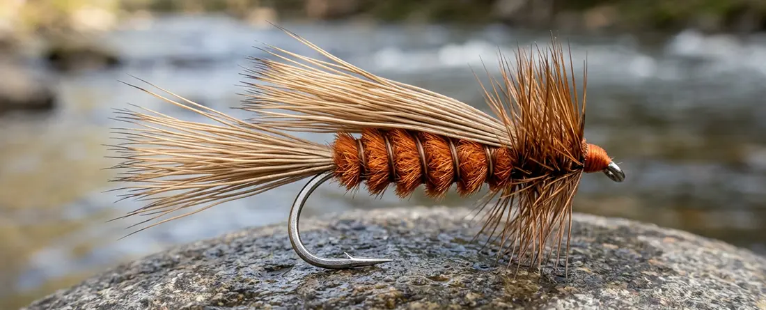 The salmonfly hatch waits for no one. Step-by-step tying instructions for the Improved Sofa Pillow and Bird's Stonefly — Montana's most trusted stonefly dries.
