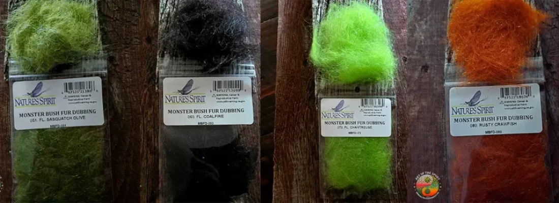 What Is Monster Bush Fur? Monster Bush Fur is a coarse, long-fiber synthetic fur designed for tying large, high-movement flies. It's most commonly used in saltwater patterns, pike flies, musky streamers, and big predator rigs where profile and water displacement matter more than delicacy. The fibers are thick enough to hold shape but fine enough to breathe and pulse in the current. That movement — that's the whole game. A fly that doesn't move isn't a fly. It's a costume.