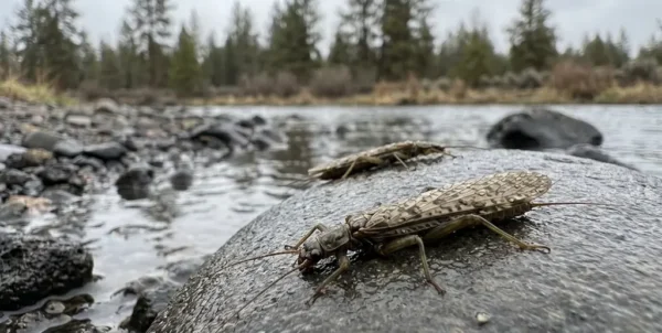 Salem to the Metolius to Maupin — rattlesnakes on the basalt and salmonflies in the willows. Deschutes Canyon Stone and Rogue River Stimulator tying instructions — Montana's Classic Stonefly Bench Article 4.
