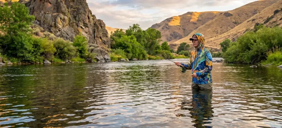 Bent rods, wind and rain, browns that don't negotiate. Rubberlegs Nymph, Chubby Chernobyl, Tan Caddis — Green River and South Fork Boise. Article 5.
