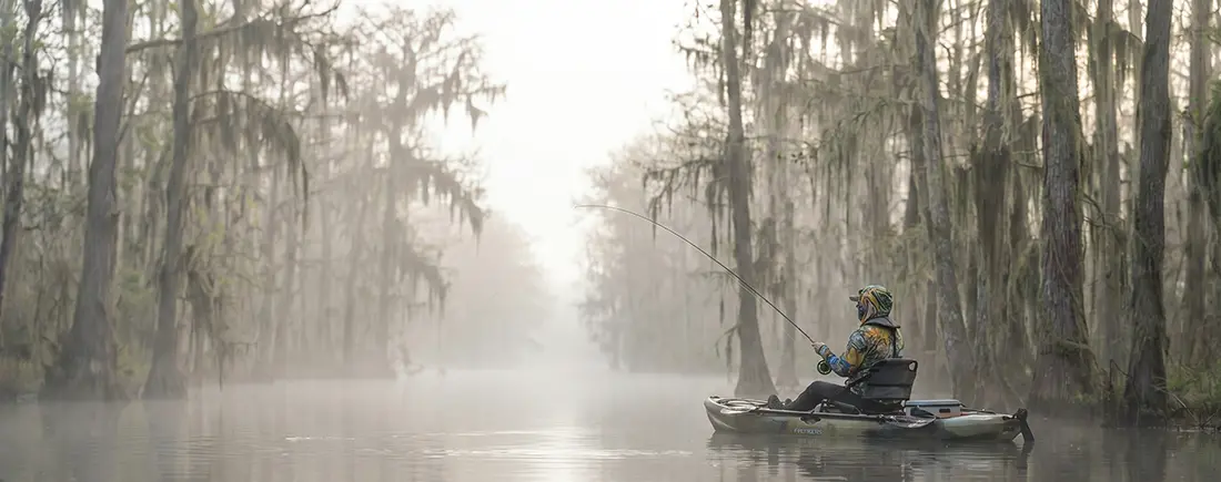 Lake Drummond Virginia fly fishing guide — all species, best flies, techniques, access, and seasons. The most honest guide to fishing America's most unusual lake.