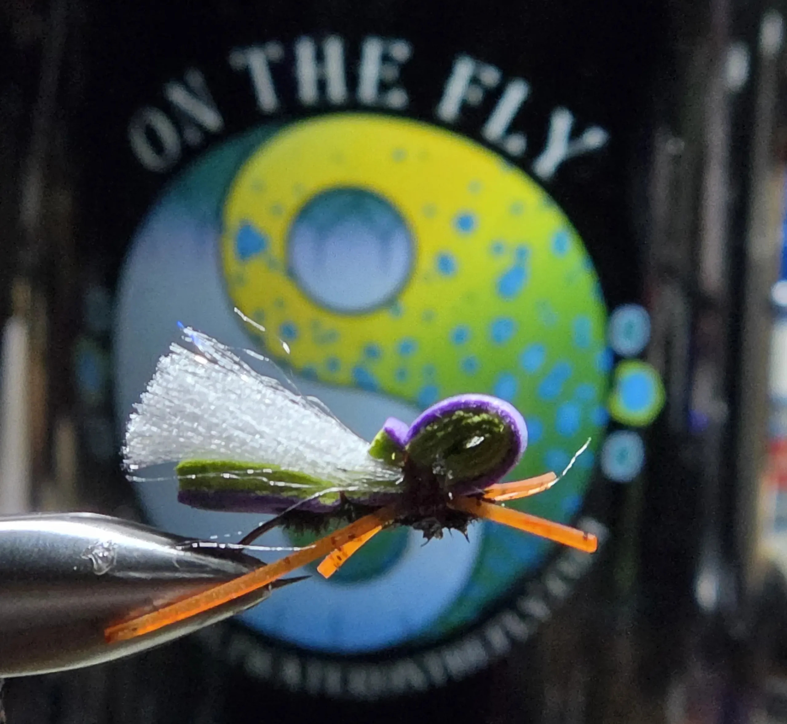 Green-Purple Foam Hopper, Saltwater on the Fly.