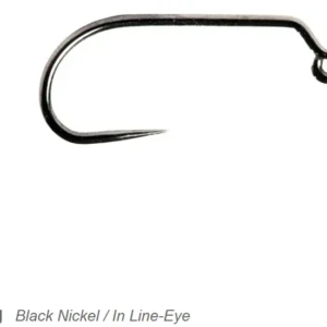 Partridge Ideal Jig Hook SUJ — barbless, 60° bend, wide gape. Sizes 4–20. Built for Perdigons, jig nymphs, and streamers like the Sugar Momma.