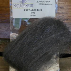Natures Spirit Predator Dub streamer dubbing in Grey, Saltwater on the Fly.