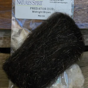 Natures Spirit Predator Dub streamer dubbing in Midnight Brown, Saltwater on the Fly.