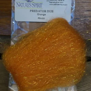 Natures Spirit Predator Dub streamer dubbing in Orange, Saltwater on the Fly.