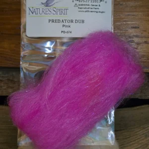 Natures Spirit Predator Dub streamer dubbing in Pink, Saltwater on the Fly.
