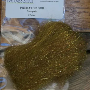 Natures Spirit Predator Dub streamer dubbing in Pumpkin, Saltwater on the Fly.
