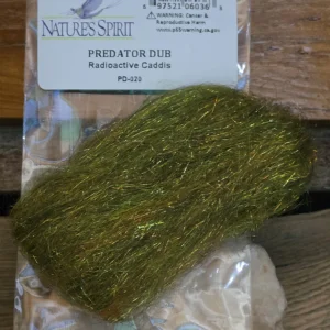 Natures Spirit Predator Dub streamer dubbing in Radioactive Caddis, Saltwater on the Fly.