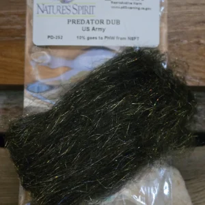 Natures Spirit Predator Dub streamer dubbing in US Army, Saltwater on the Fly.