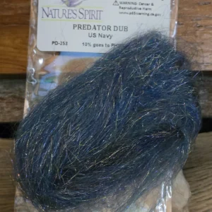 Natures Spirit Predator Dub streamer dubbing in US Navy, Saltwater on the Fly.