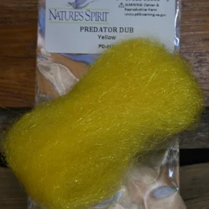 Natures Spirit Predator Dub streamer dubbing in Yellow, Saltwater on the Fly.