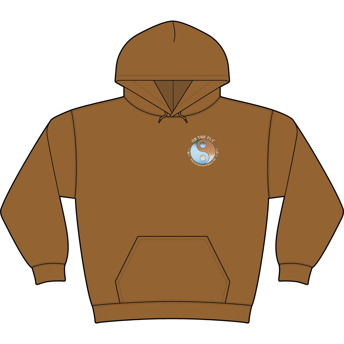 Permit Fly Fishing Hoodie - Image 3