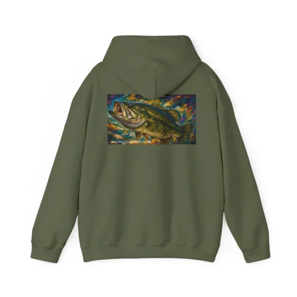 Largemouth Bass Midweight Fishing Hoodie