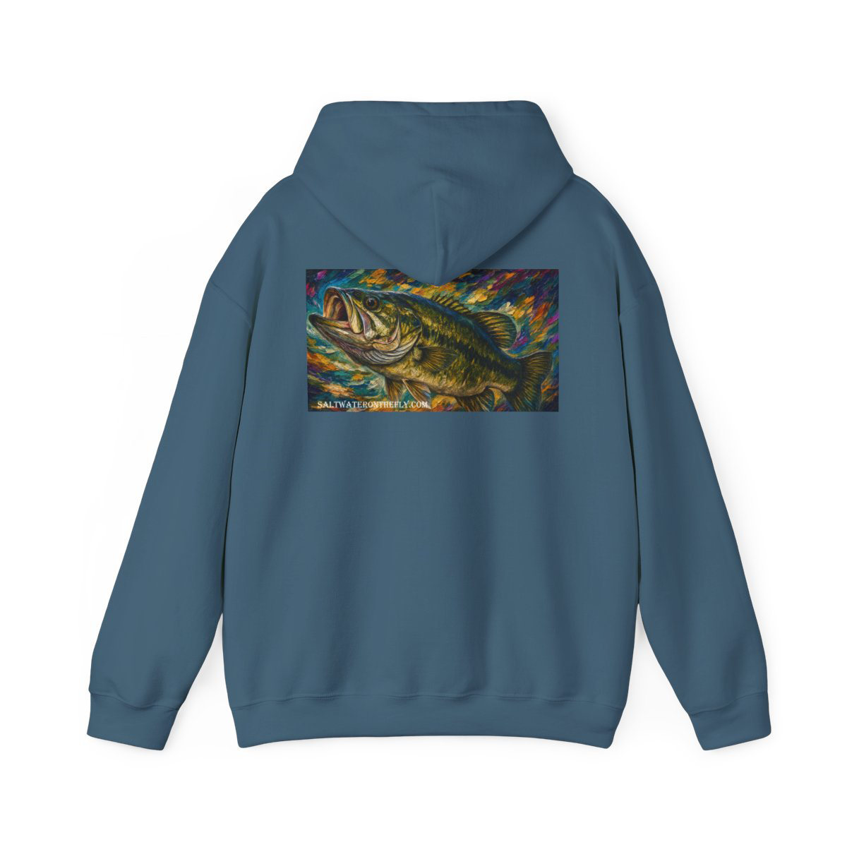 Largemouth Bass Midweight Fishing Hoodie - Image 2
