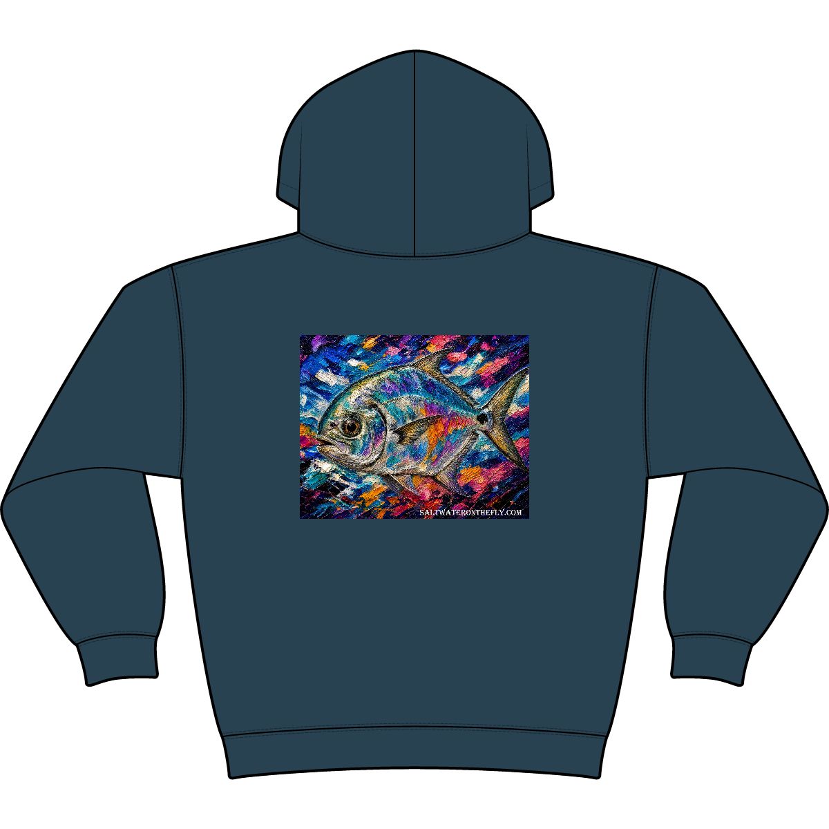 Permit Fly Fishing Hoodie - Image 2