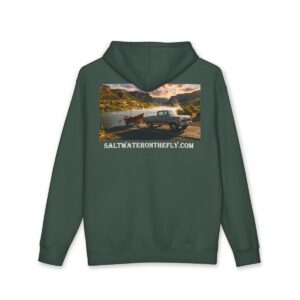 Boat Ramp Mornings Graphic Hoodie, Saltwater on the fly.