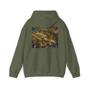 Walleye Fishing Hoodie, Saltwater on the Fly.