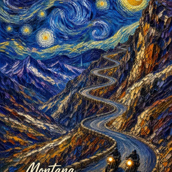 Beartooth Pass – Starry Night Aluminum Print