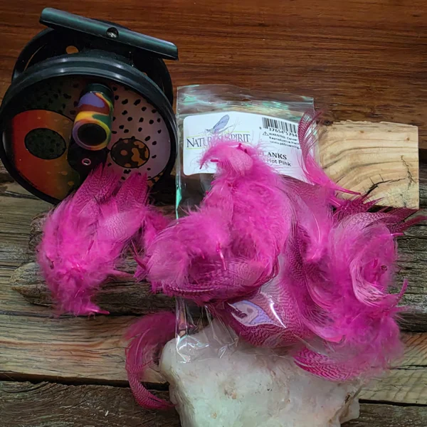 Fluorescent Hot Pink Mallard Flank