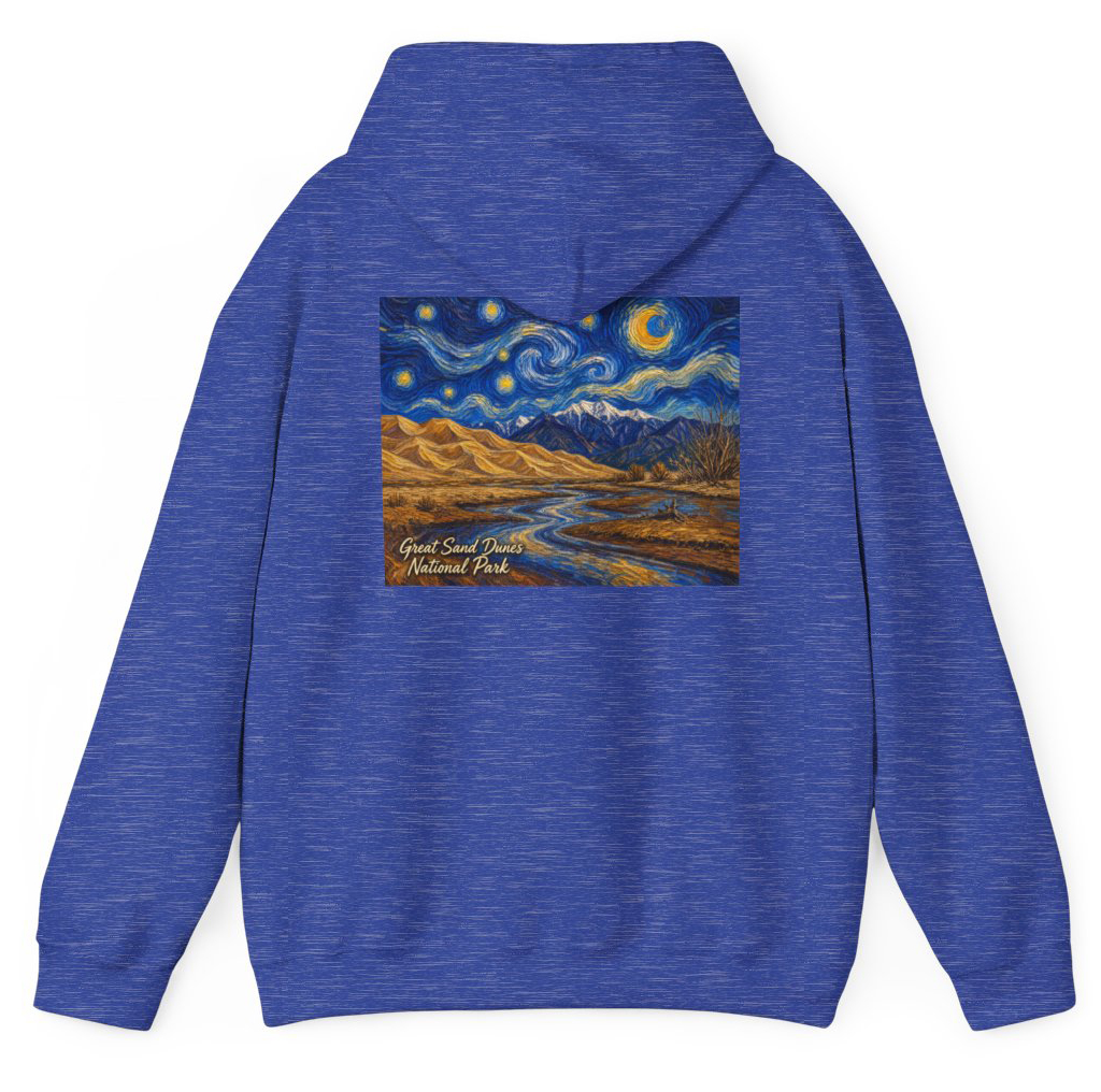 Starry Night Great Sand Dunes Hoodie