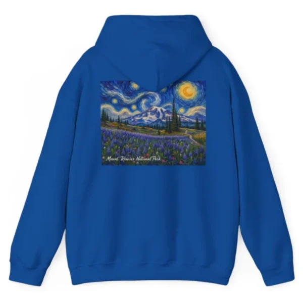 Mount Rainier Starry Night Hoodie