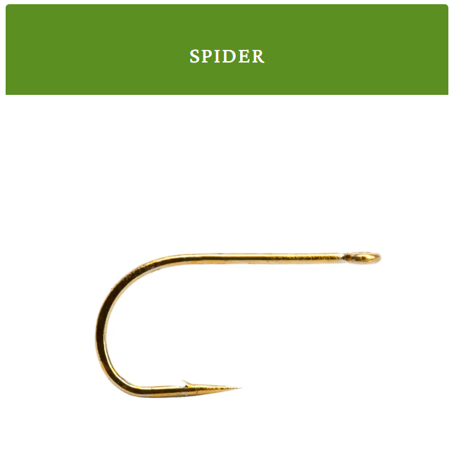 Spider Soft Hackle Hook L3AS Bronze, Saltwater on the fly.