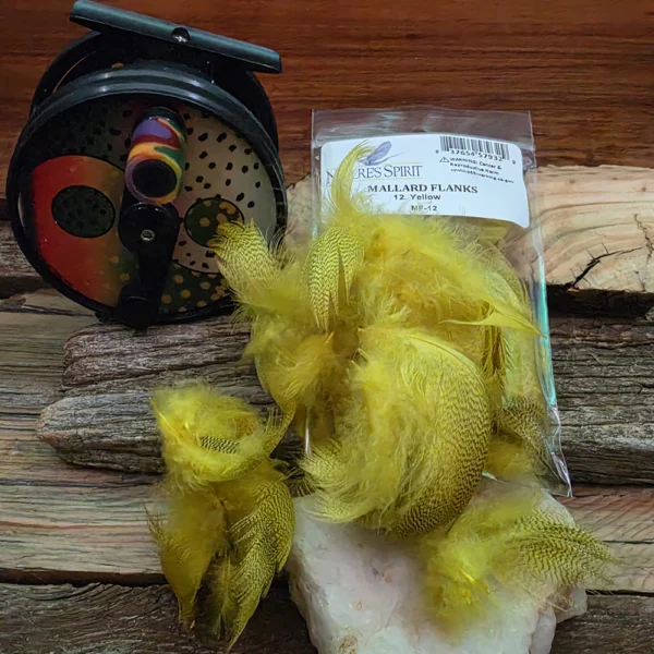 Yellow Mallard Flank Feathers