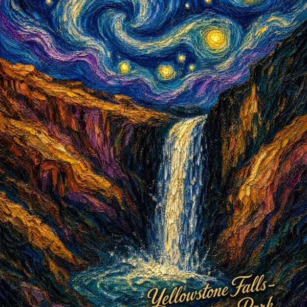 Yellowstone Falls-Yellowstone Park